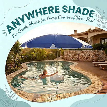 🏊🏻 Floating Pool Umbrella with Bar and Base