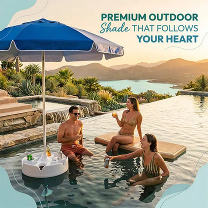 🏊🏻 Floating Pool Umbrella with Bar and Base